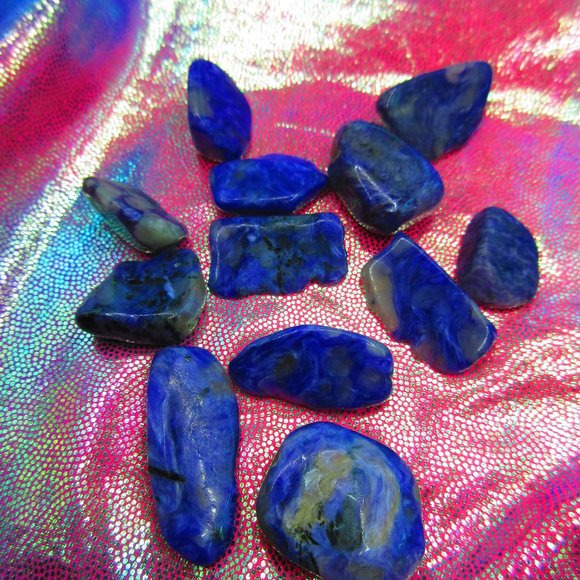 Russian Charoite Grid Set Semi Precious Gemstone - Picture 2 of 6
